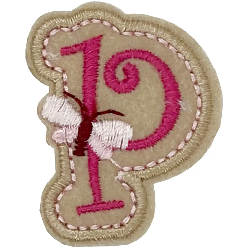 Curly Pink P- Patch