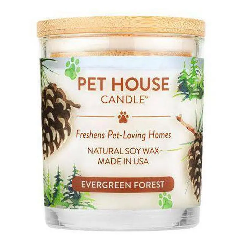 Pet House Candle Evergreen Forest