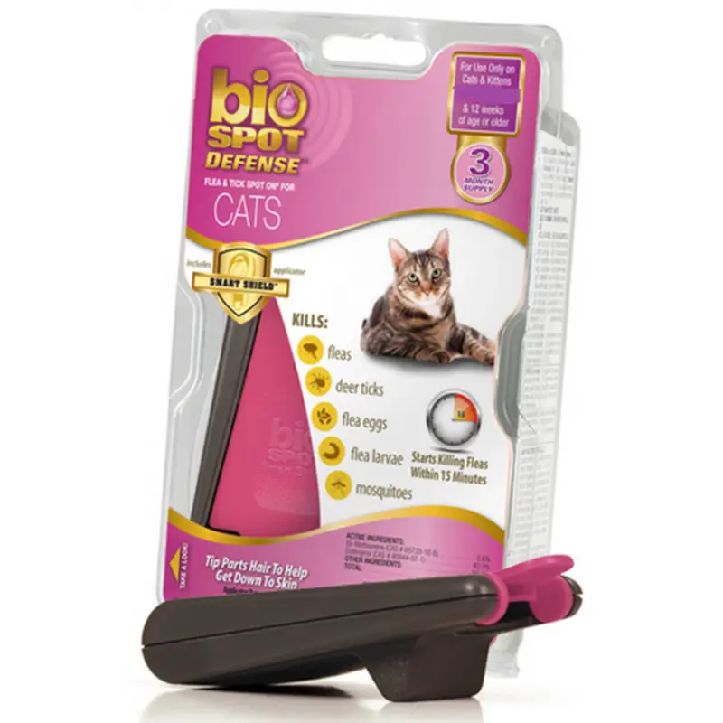 Bio Spot Active Care Flea and Tick Spot for Cats Less Than 5-lb