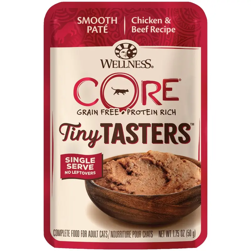 Wellness Core Tiny Tasters Chicken and Beef Wet Cat Food 1.75oz