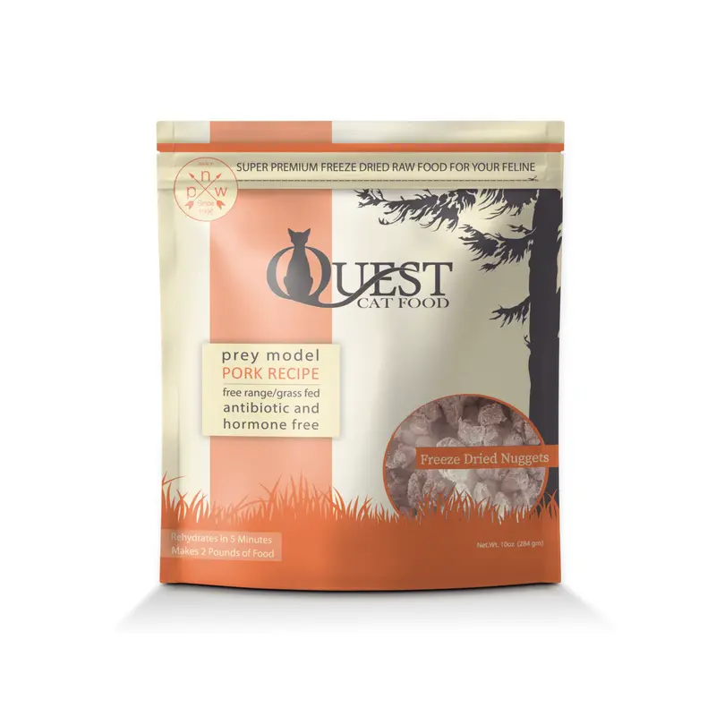Steve's Real Food Quest Freeze Dried Cat Food 10oz Pork