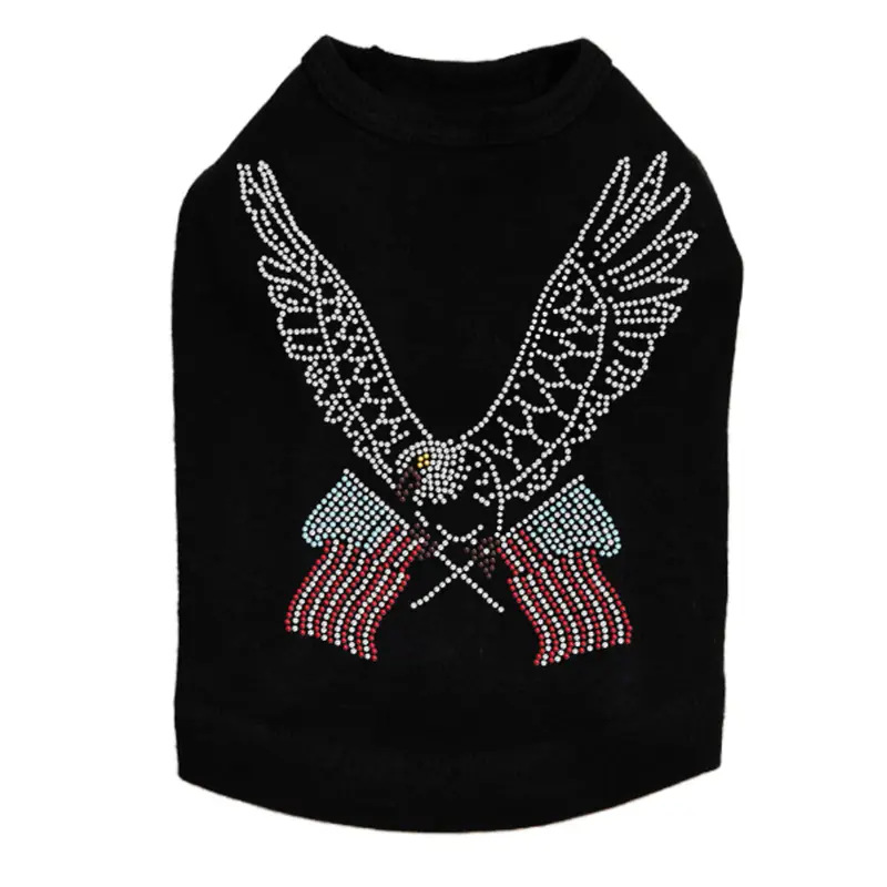 Eagle with Flags - Dog Tank