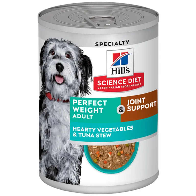 Hill's Science Diet Dog Adult Perfect Weight & Joint Vegetable and Tuna Stew 12.5oz