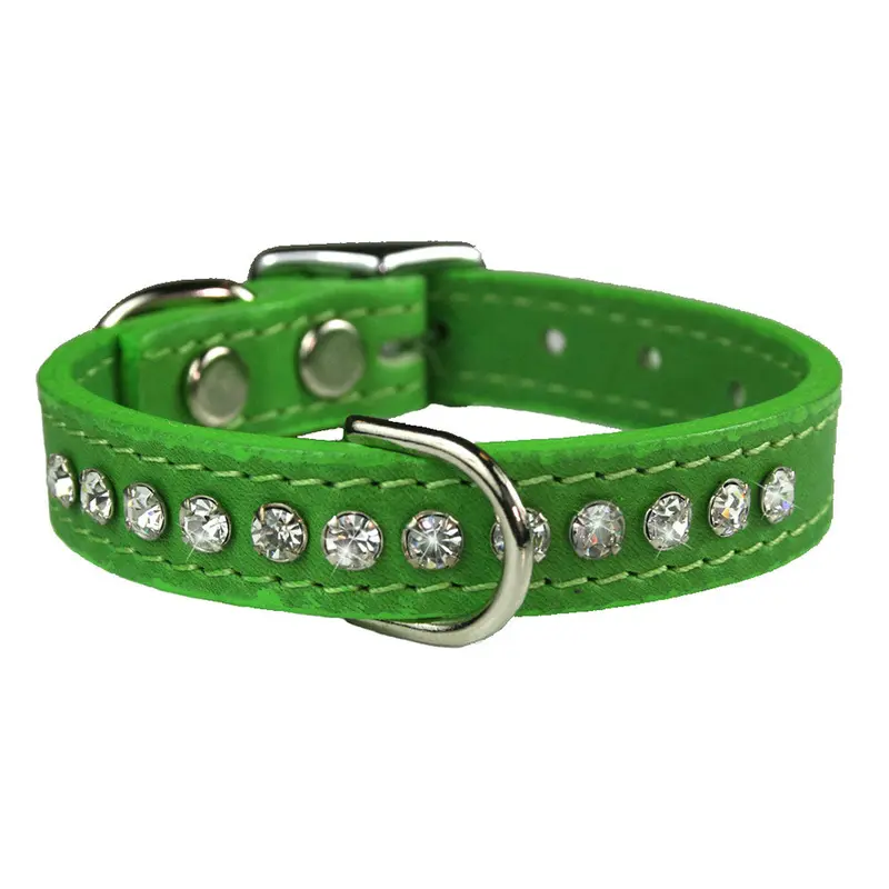 Kiwi Signature Leather Crystal Collar