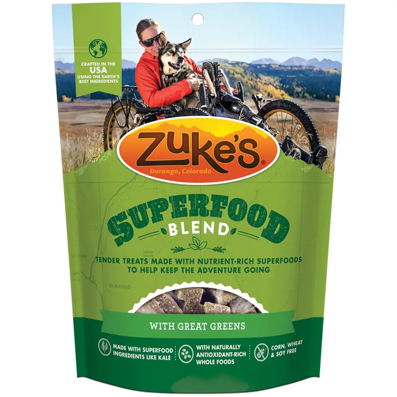 Zukes SuperFood Blend with Great Greens Dog Treats