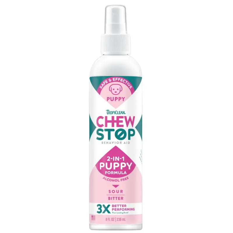 Tropiclean Chew Stop Behavior Aid Puppy Spray 8oz