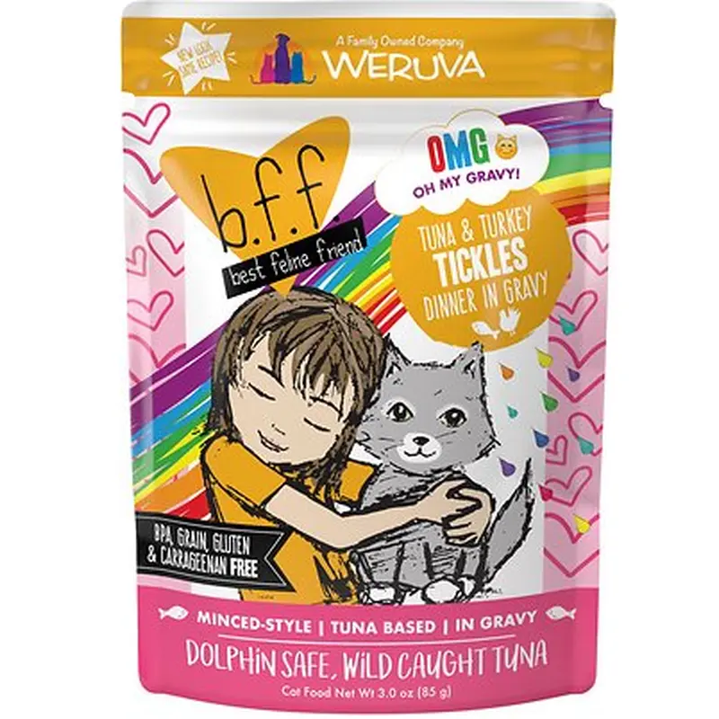 Weruva BFF OMG Tuna & Turkey Tickles Pouch