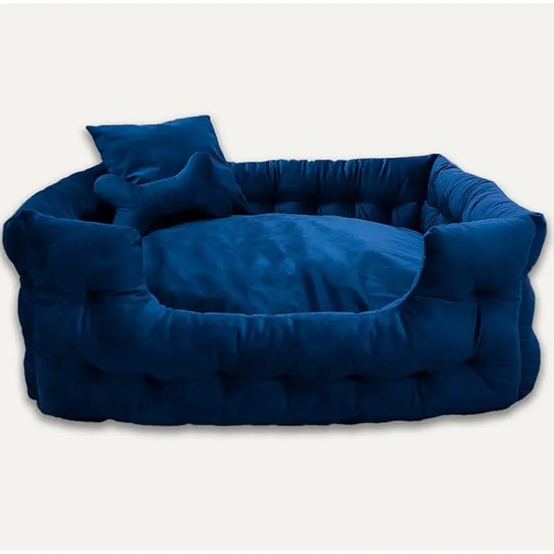 Goo-Eez Rectangular Luxury Velour Pet Bed
