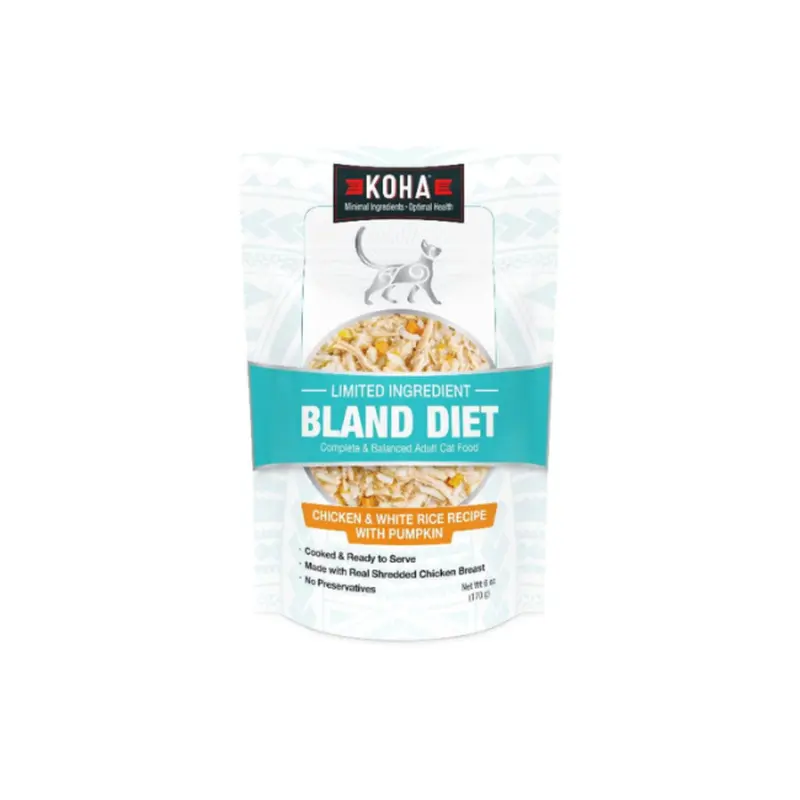 Koha Bland Diet Chicken & Rice Wet Cat Food 6oz