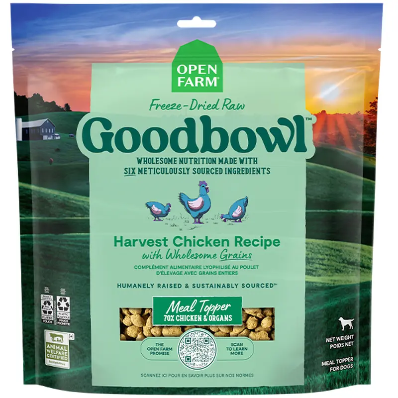 Open Farm Dog Goodbowl FDR Morsels Chicken&WhlsmGrains 46oz