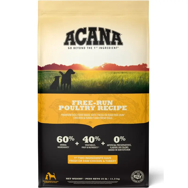 Acana Heritage Dry Dog Food - Free-Run Poultry - 13lb Bag