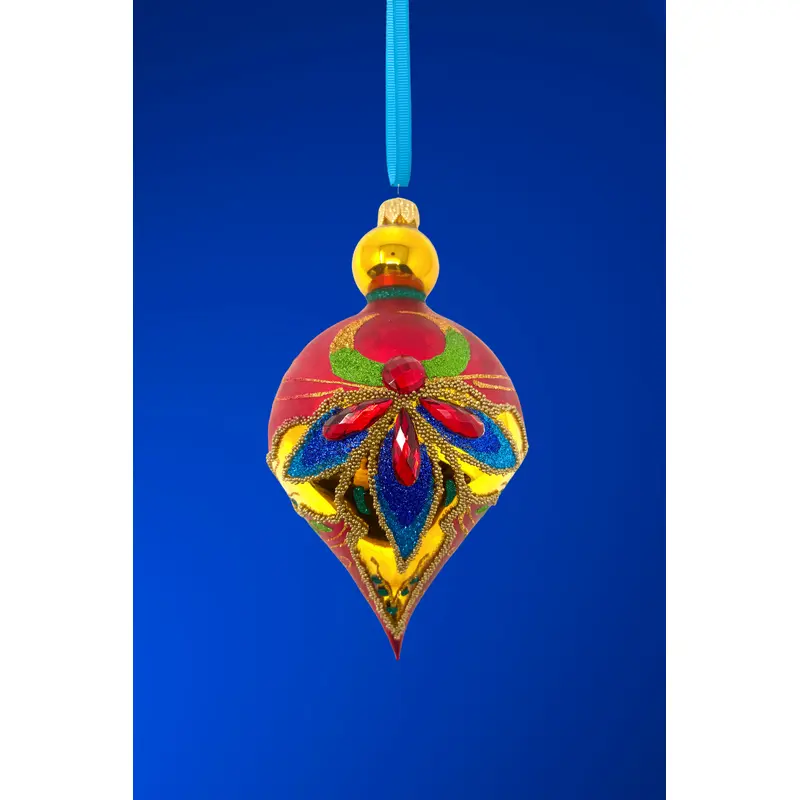 Crystalized Snow Glass Christmas Bauble
