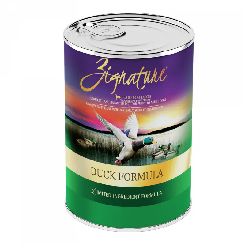 Zignature Limited Ingredient Diet Grain Free Duck Recipe Canned Dog Food