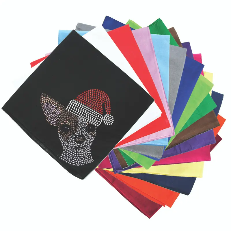 Chihuahua Face with Santa Hat - Bandana