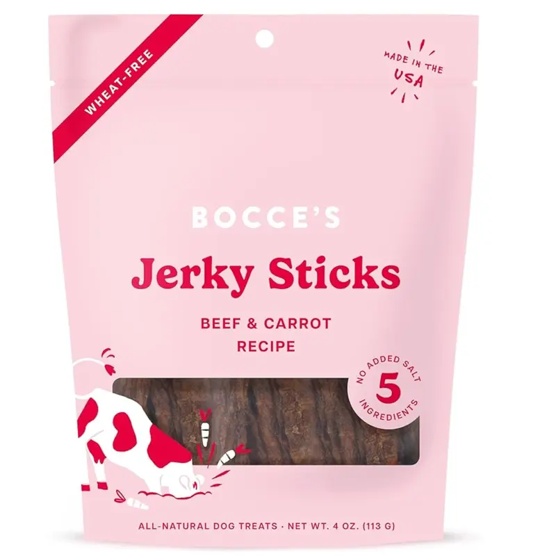 Bocce's Jerky Sticks Beef & Carrot 4 oz.