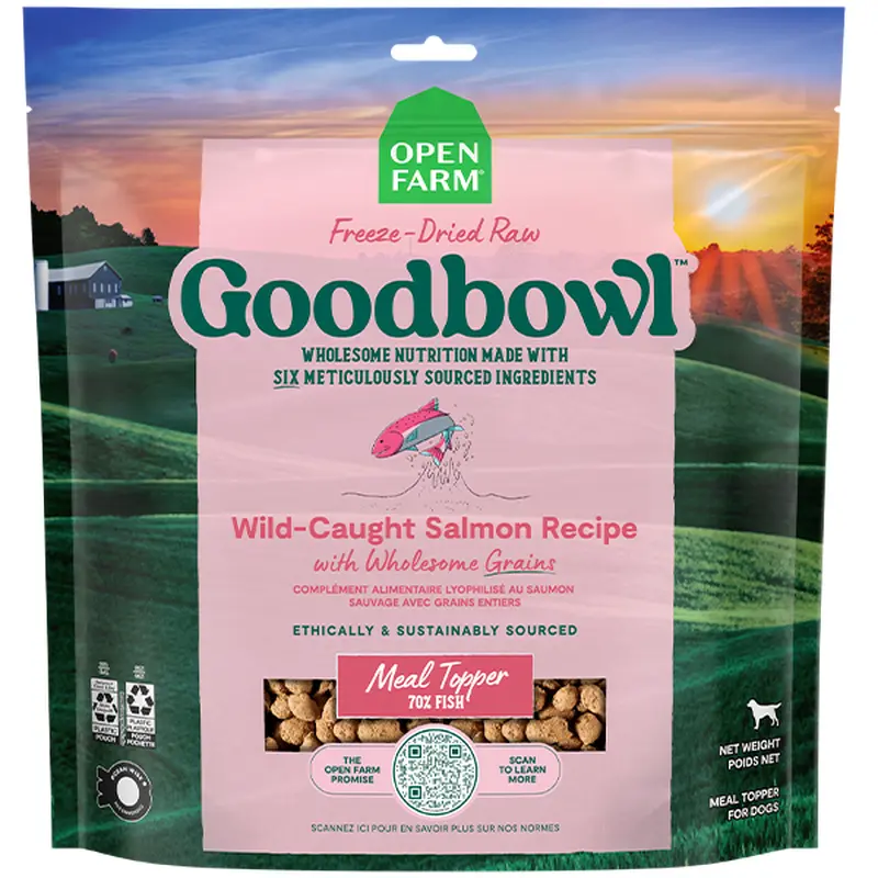 Open Farm Dog Goodbowl FDR Morsels Salmon&WhlsmGrains 46oz