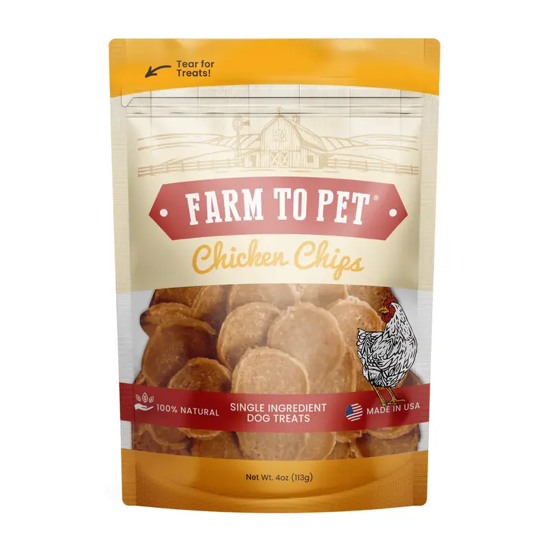 Farm To Pet Chicken Chips (4oz)