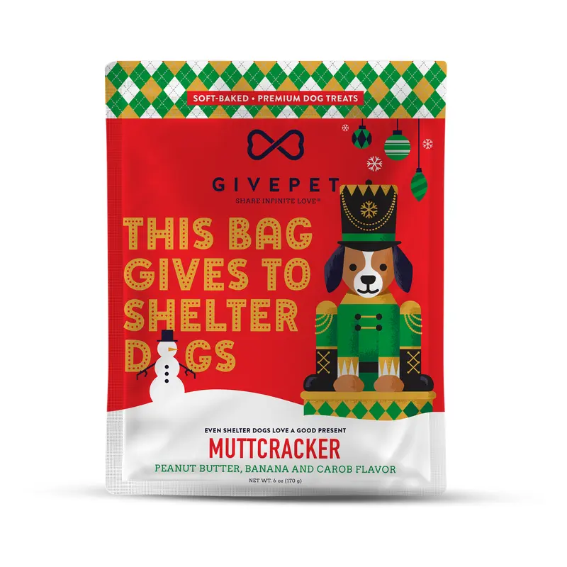 Givepet Muttcracker PB, Banana & Carob 6 oz.