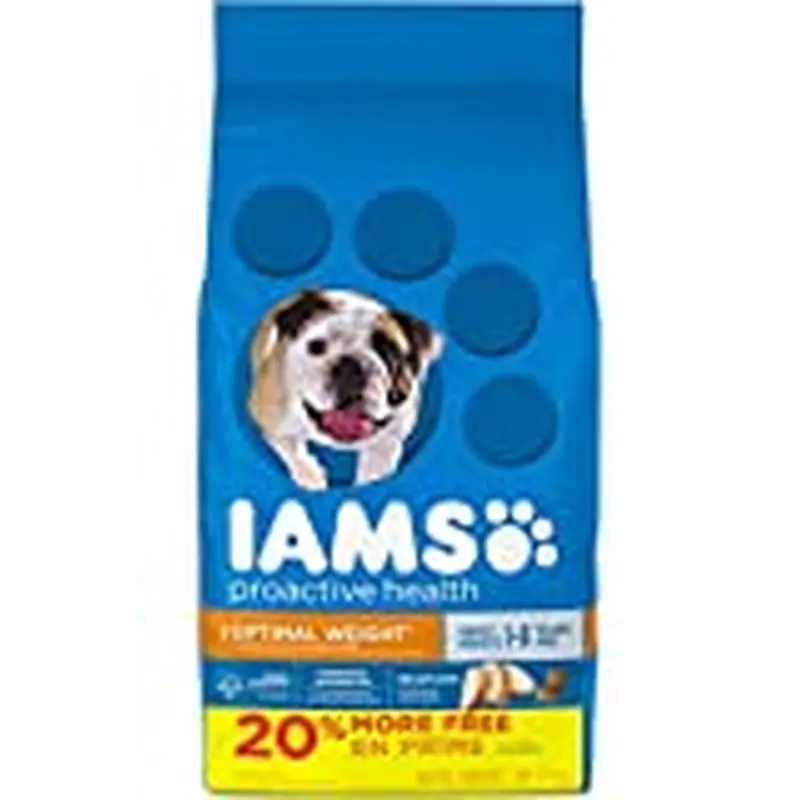 IAMS Adult Healthy Weight Control Dry Dog Food with Real Chicken  7 lb. Bag