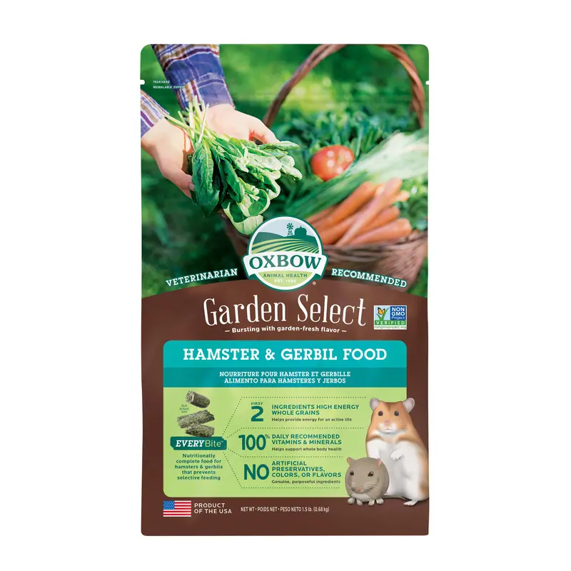 Oxbow Garden Select Hamster & Gerbil Food 1.5 Lbs
