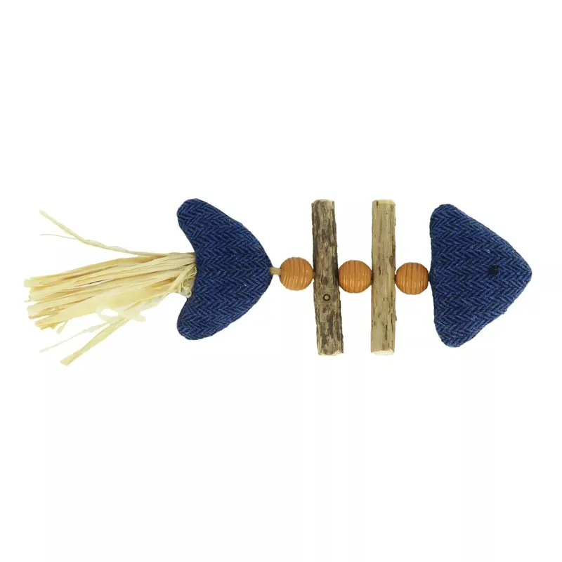 Turbo by Coastal Dangle Fish Catnip Cat Toy Blue