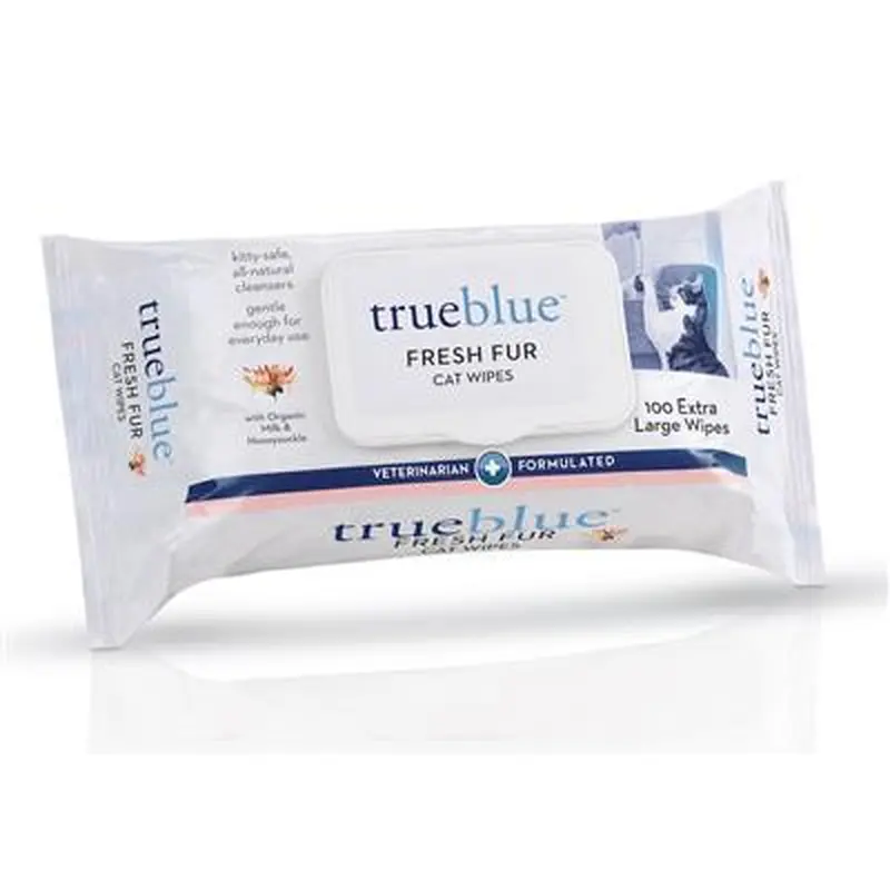 True Blue Cat Wipes 100ct W/milk & Honeysuckle