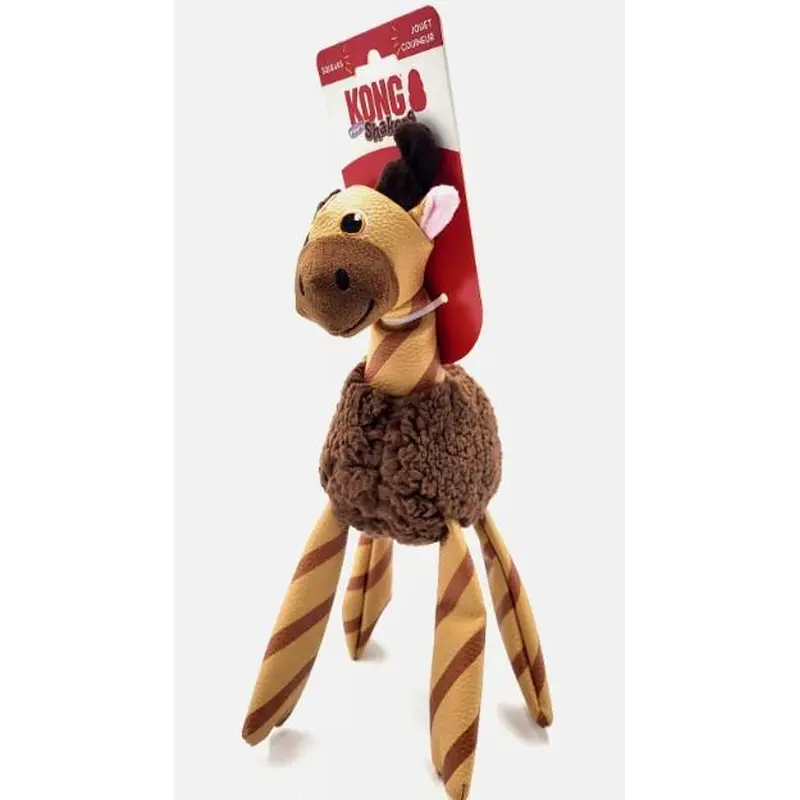 Kong Floofs Shakers Moose Dog Toy Brown Medium
