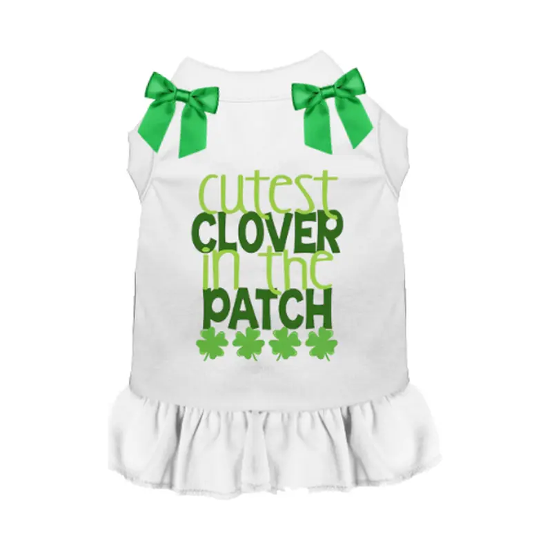 Cutest Clover St. Patrick's Day Dog Tee/Dress