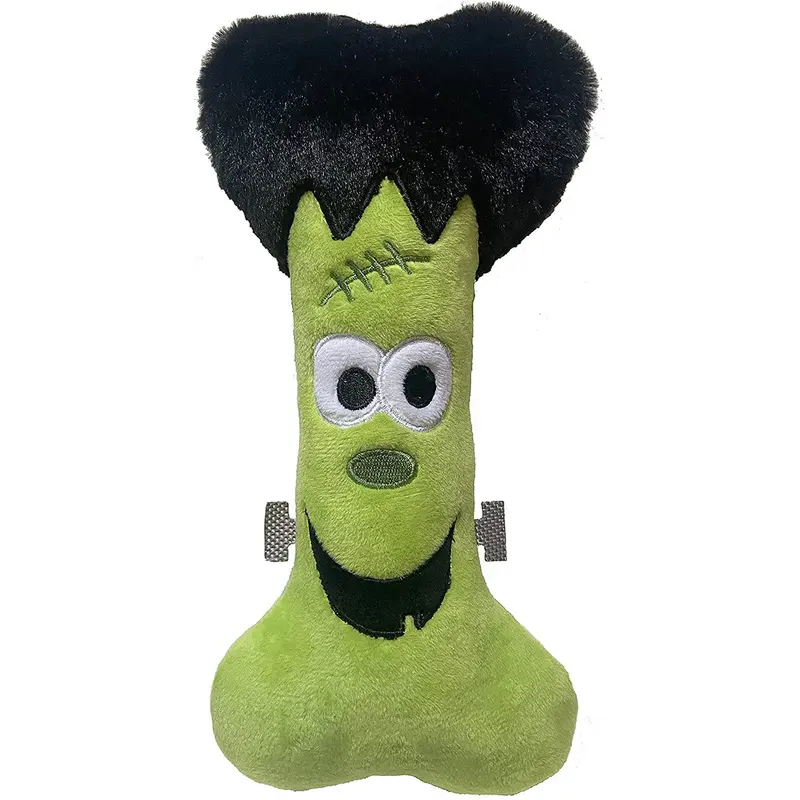Lulubelles Power Plush Franken Bone Plush Dog Toy