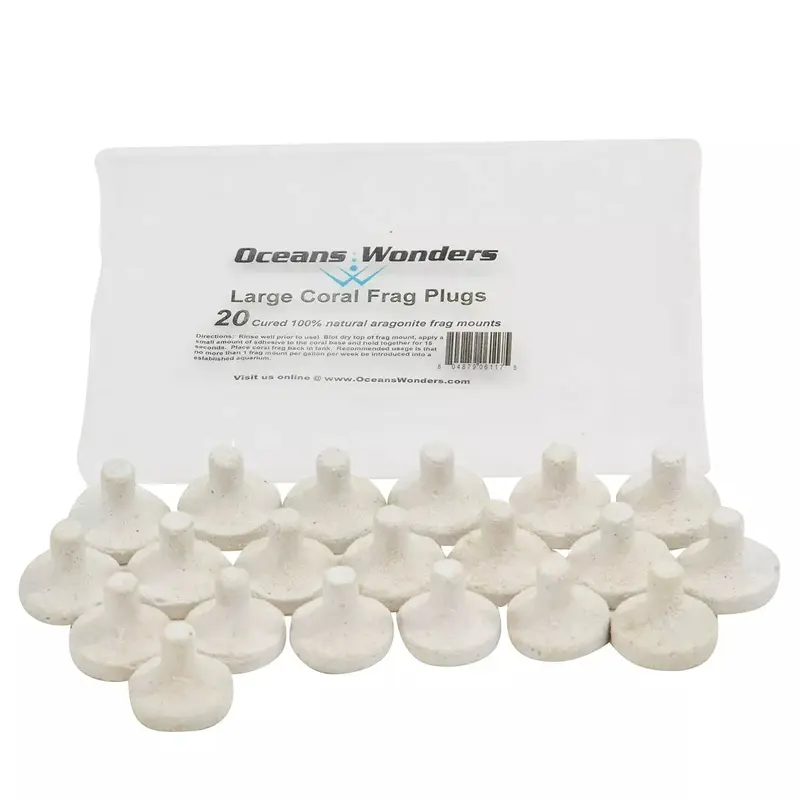 Oceans Wonders Large Coral Frag Plugs 20 Pack