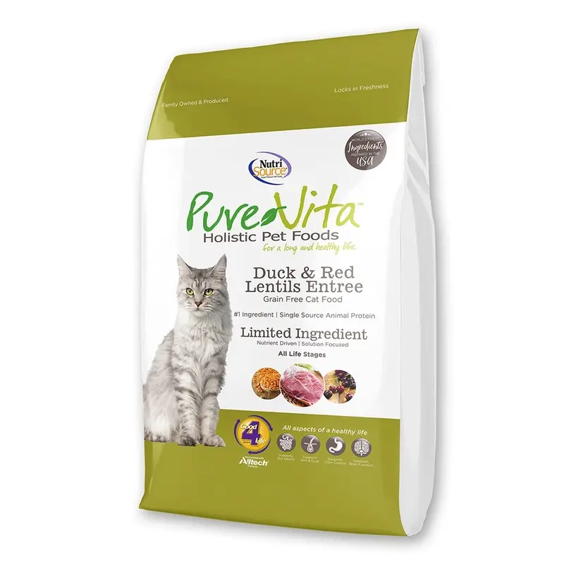 PureVita Grain Free Duck & Red lentils Dry Cat Food