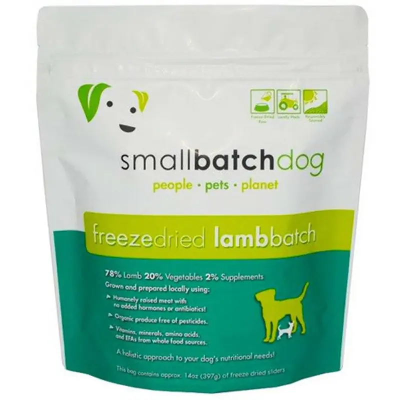 SmallBatch Freeze Dried Lamb Raw Dog Food 14oz