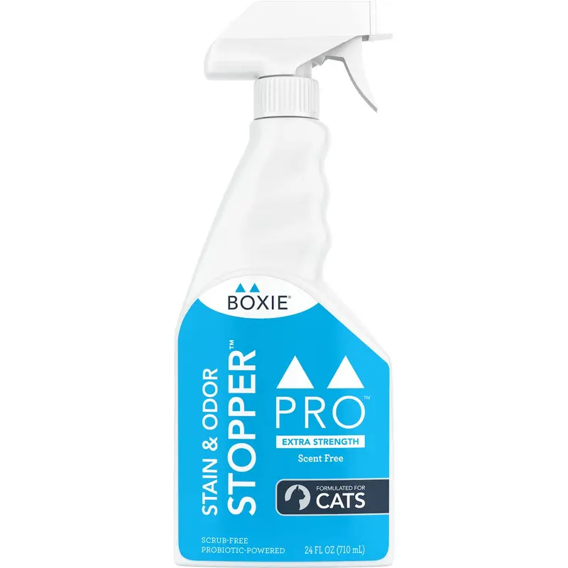 Boxie Cat Pro Stain & Odor Stopper Extra Strength Scent-Free for Cats 24 oz.