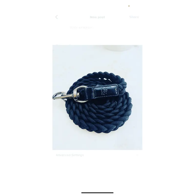 Dog Lead - Raven Black/Gunmetal