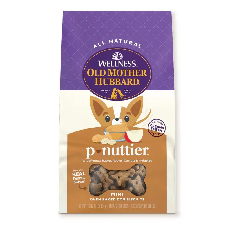Old Mother Hubbard Crunchy Classic Natural P-Nuttier Mini Biscuits Dog Treats