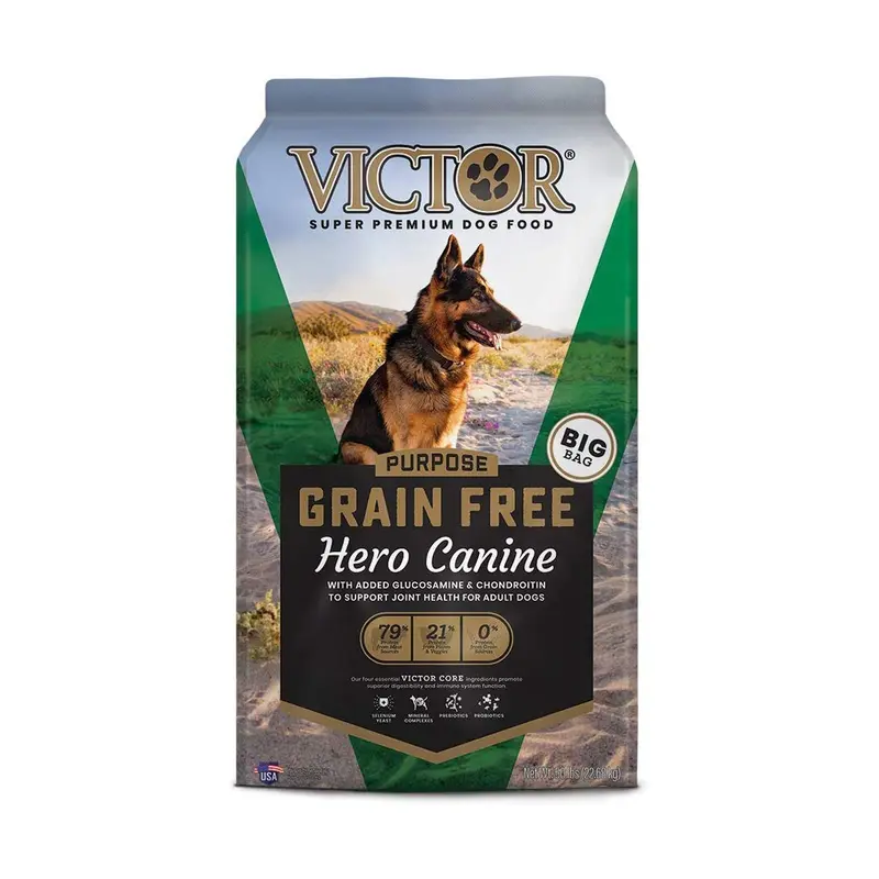 Victor Grain Free Hero Dry Dog Food 50lb