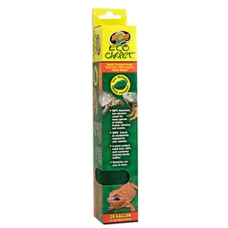Zoo Med Eco Carpet Reptile Terrarium Carpet  Green 29gal