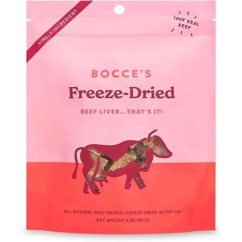 Bocce's Freeze Dried Beef Liver 3 oz