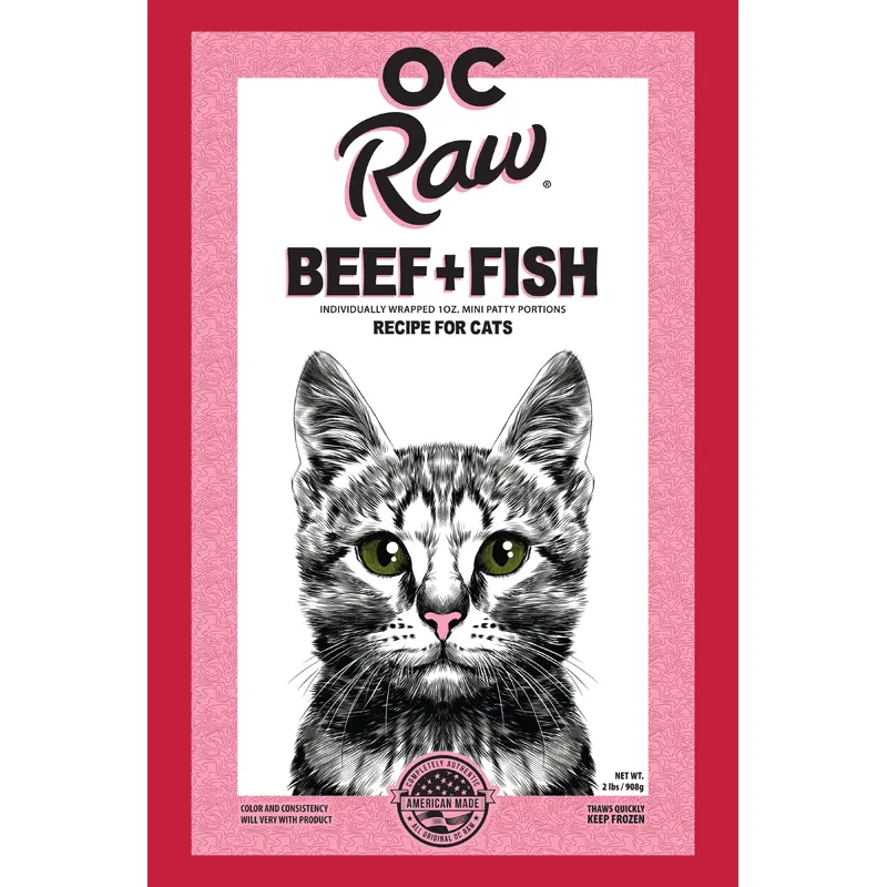 OC Raw Cat Beef & Fish 2 lb