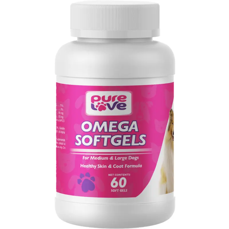 Pure Love Omega SoftGels for Medium and Large Dogs
