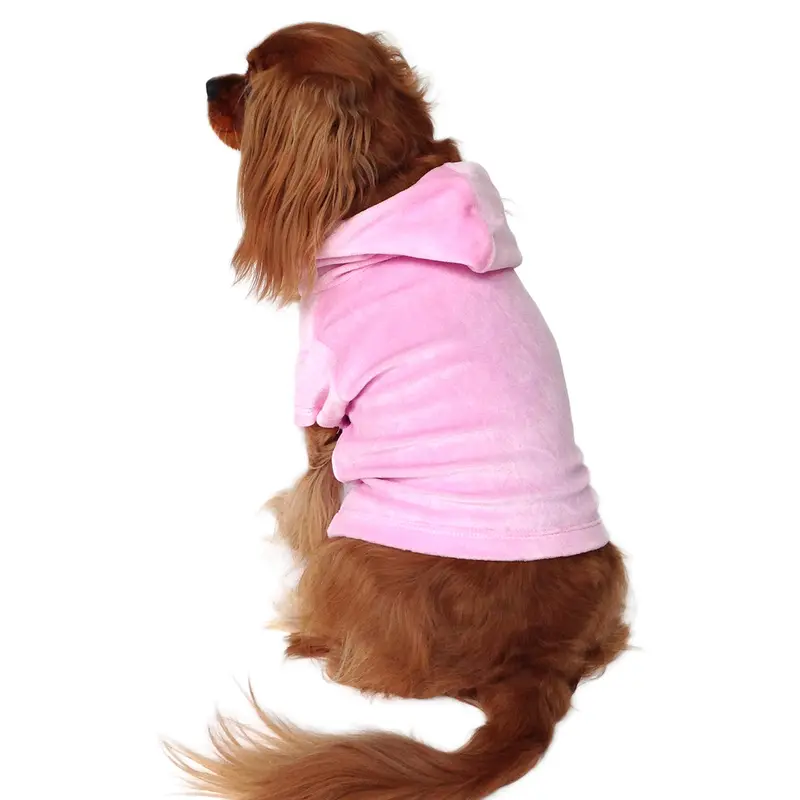 Velour Zip Front Hoodie, Lt. Pink