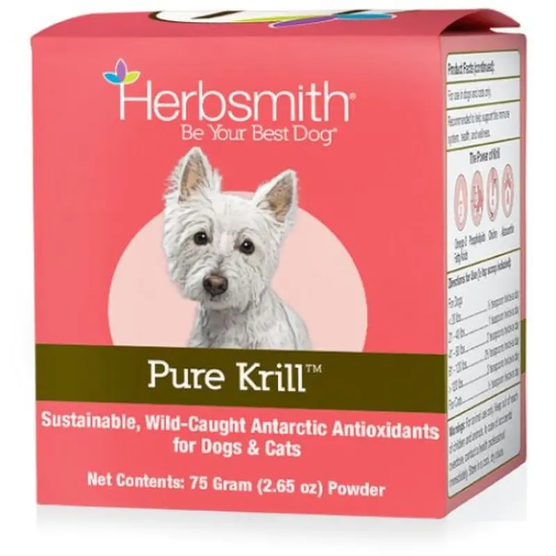 Herbsmith Pure Krill Health Supplement for Dogs & Cats 75g