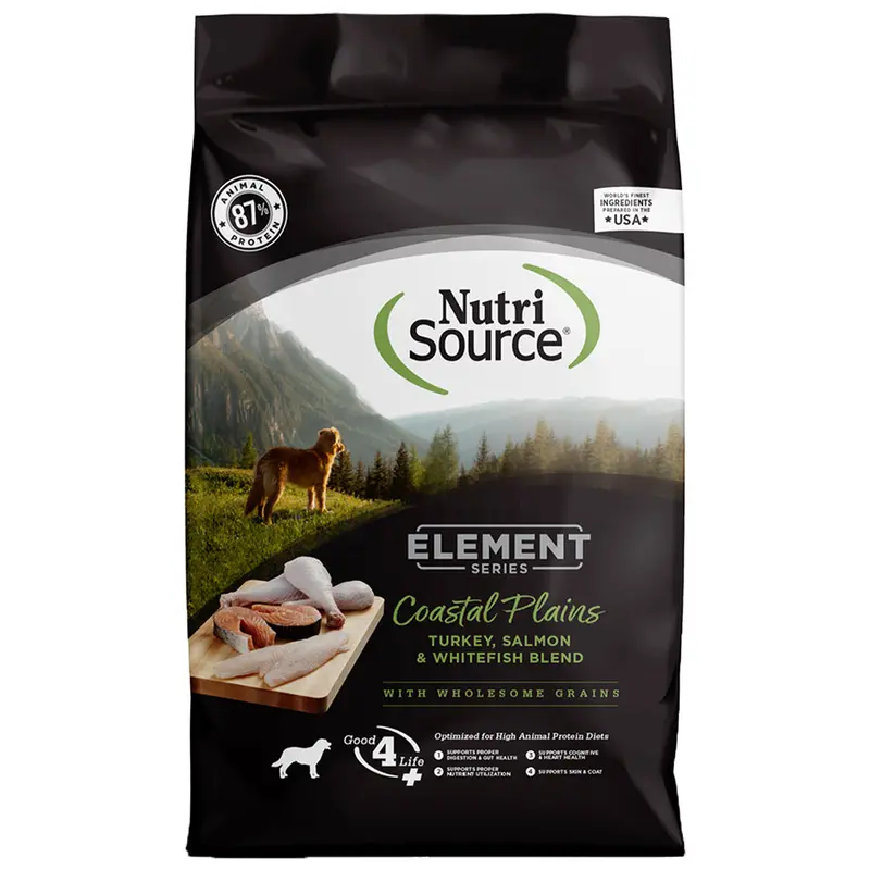 Nutrisource Element Coastal Plains Recipe Dry Dog Food 24lb Bag