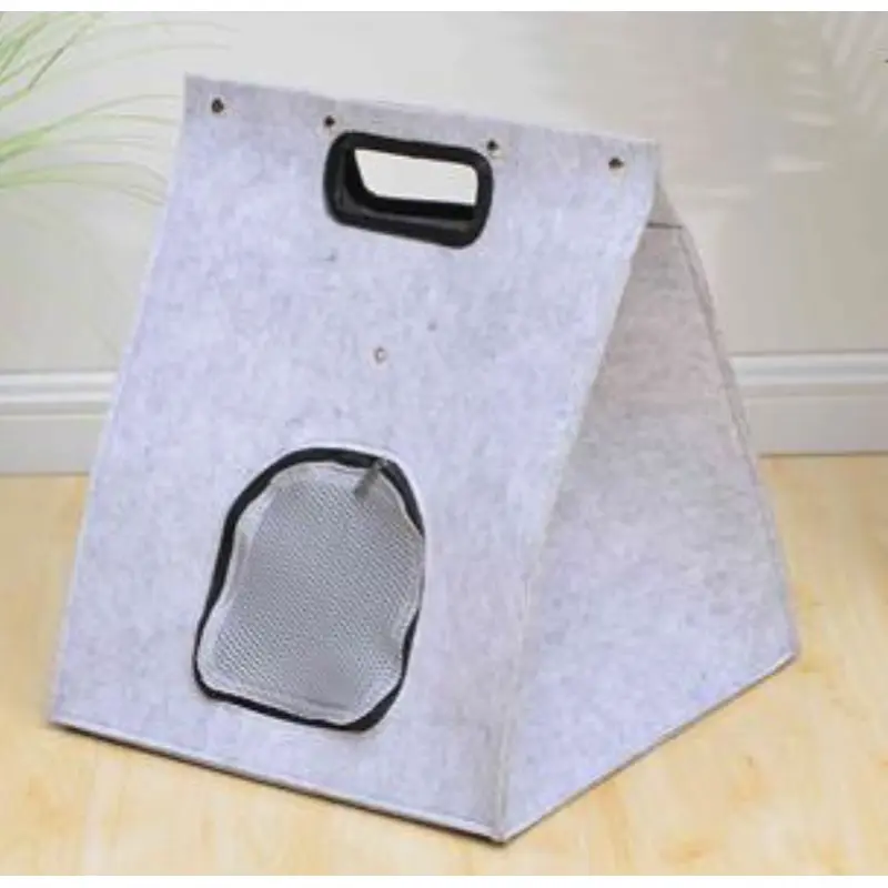 Petpals Felt Cat Bed & Carrier with Cushion