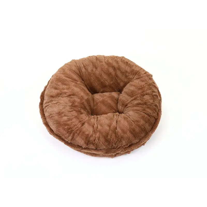 Capuccino Mink Bagel Bed