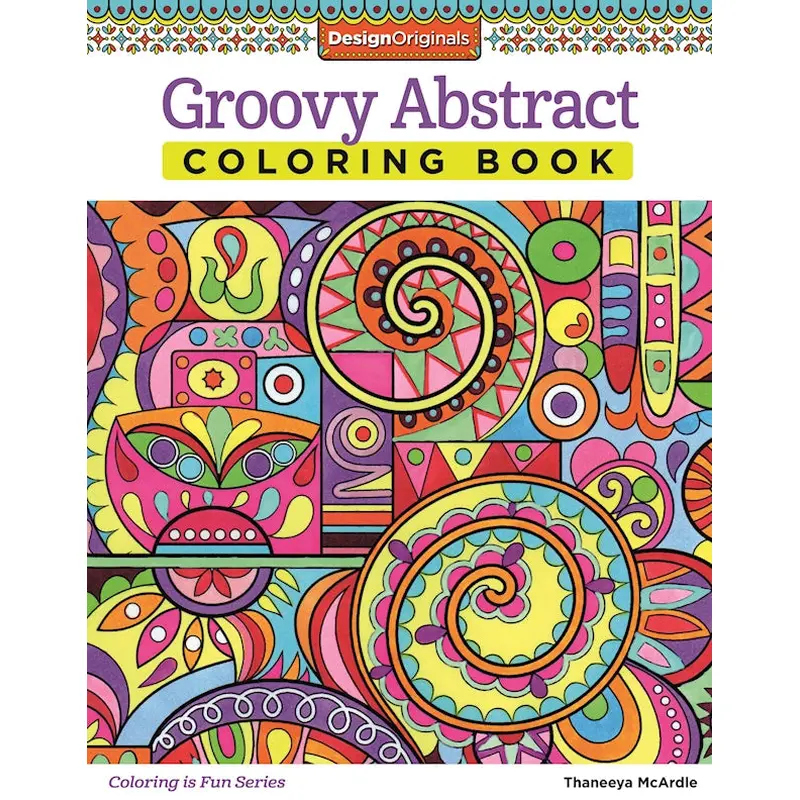 Groovy Abstract Coloring Book