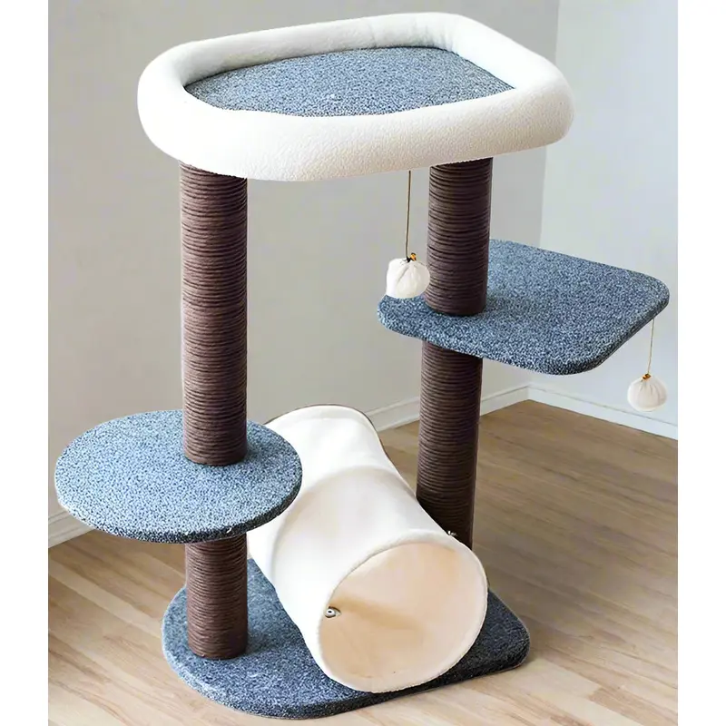 Lifted Multifunctional Cat Tree