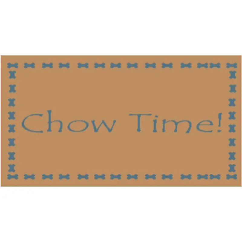Arlee Pet Products Chow Time Tapestry Bowl Mat