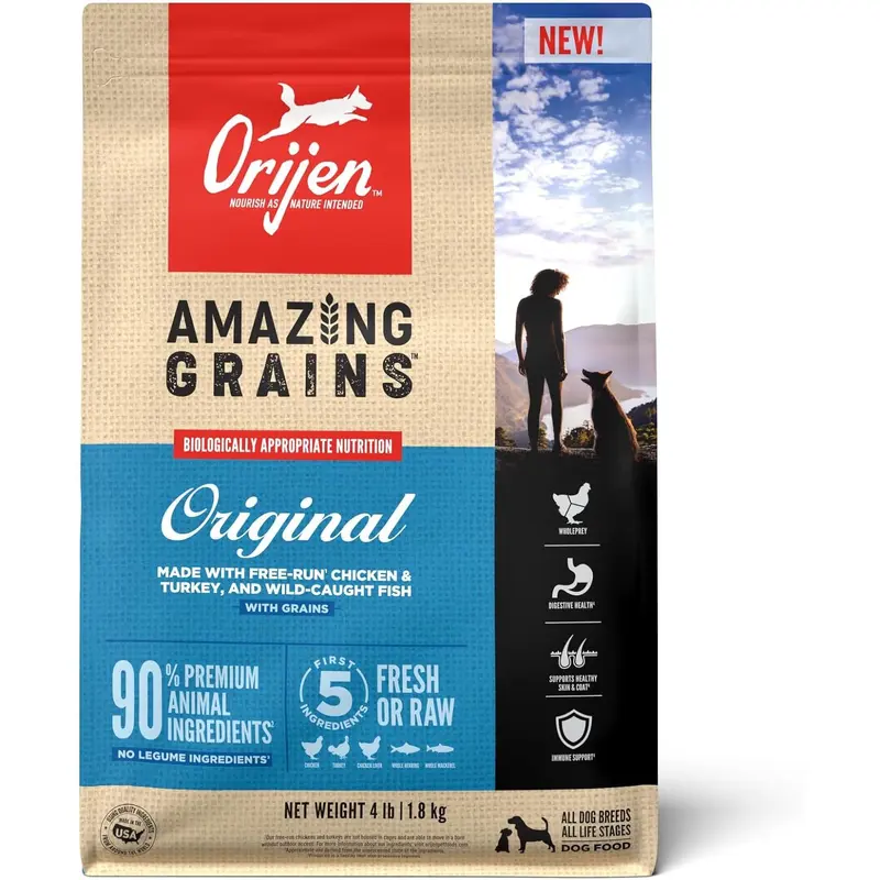 Orijen Amazing Grains Original Dry Dog Food