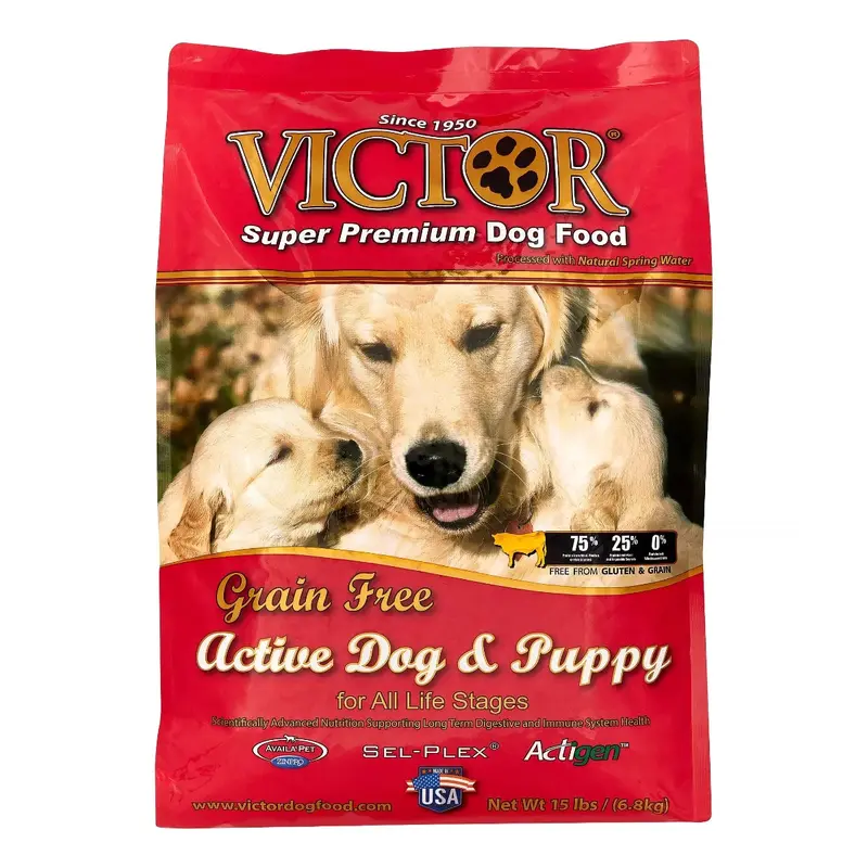 Victor Grain-Free Active Dog & Puppy Formula Dry Dog Food 15 lb